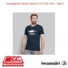 SWANNDRI MEN'S DAWN COTTON TEE - NAVY