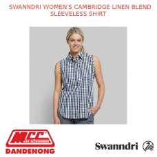 SWANNDRI WOMEN'S CAMBRIDGE LINEN BLEND SLEEVELESS SHIRT