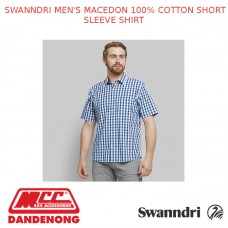 SWANNDRI MEN'S MACEDON 100% COTTON SHORT SLEEVE SHIRT