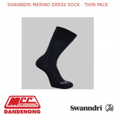 SWANNDRI MERINO DRESS SOCK - TWIN PACK