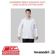 SWANNDRI MEN'S EDDISON 100% LONG SLEEVE COTTON SHIRT