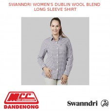 SWANNDRI WOMEN'S DUBLIN WOOL BLEND LONG SLEEVE SHIRT - SW17208M