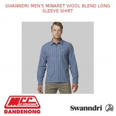SWANNDRI MEN'S MINARET WOOL BLEND LONG SLEEVE SHIRT - SW18207MB