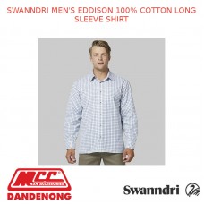 SWANNDRI MEN'S EDDISON 100% COTTON LONG SLEEVE SHIRT - SW18210MN