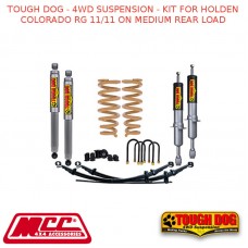 TOUGH DOG - 4WD SUSPENSION - KIT FOR HOLDEN COLORADO RG 11/11 ON MEDIUM REAR LOAD