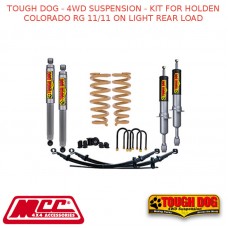 TOUGH DOG - 4WD SUSPENSION - KIT FOR HOLDEN COLORADO RG 11/11 ON LIGHT REAR LOAD
