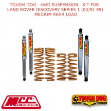 TOUGH DOG - 4WD SUSPENSION - KIT FOR LAND ROVER DISCOVERY SERIES 1 (04/91-99) MEDIUM REAR LOAD