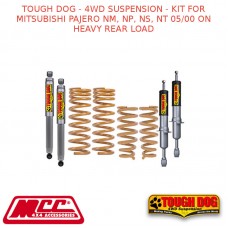 TOUGH DOG - 4WD SUSPENSION - KIT FOR MITSUBISHI PAJERO NM, NP, NS, NT 05/00 ON HEAVY REAR LOAD