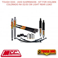TOUGH DOG - 4WD SUSPENSION - KIT FOR HOLDEN COLORADO RA 02/03 ON LIGHT REAR LOAD