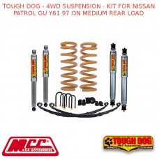 TOUGH DOG - 4WD SUSPENSION - KIT FOR NISSAN PATROL GU Y61 97 ON MEDIUM REAR LOAD
