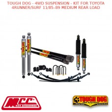 TOUGH DOG - 4WD SUSPENSION - KIT FOR TOYOTA 4RUNNER/SURF 11/85–89 MEDIUM REAR LOAD
