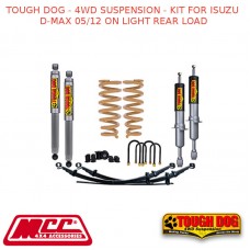 TOUGH DOG - 4WD SUSPENSION - KIT FOR ISUZU D-MAX 05/12 ON LIGHT REAR LOAD