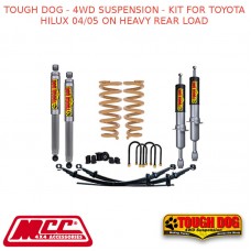 TOUGH DOG - 4WD SUSPENSION - KIT FOR TOYOTA HILUX 04/05 ON HEAVY REAR LOAD
