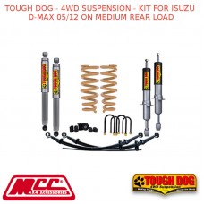 TOUGH DOG - 4WD SUSPENSION - KIT FOR ISUZU D-MAX 05/12 ON MEDIUM REAR LOAD
