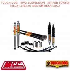 TOUGH DOG - 4WD SUSPENSION - KIT FOR TOYOTA HILUX 11/83–97 MEDIUM REAR LOAD