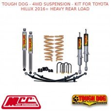 TOUGH DOG - 4WD SUSPENSION - KIT FOR TOYOTA HILUX 2016+ HEAVY REAR LOAD