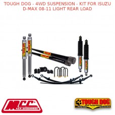 TOUGH DOG - 4WD SUSPENSION - KIT FOR ISUZU D-MAX 08-11 LIGHT REAR LOAD