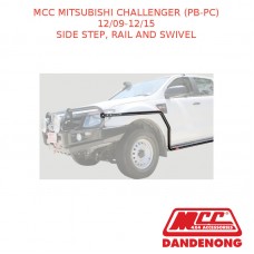 MCC BULLBAR SIDE STEP,RAIL & SWIVEL-CHALLENGER (PB-PC) (12/2009-12/2015) - BLACK