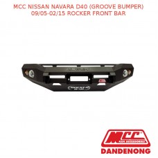 MCC ROCKER FRONT BAR - NAVARA D40 (GROOVE BUMPER) (09/05-02/15) (078-01)-NO LOOP