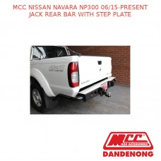 MCC JACK REAR BAR W STEP PLATE FIT NISSAN NAVARA NP300(06/15-PRESENT)03013-203SP