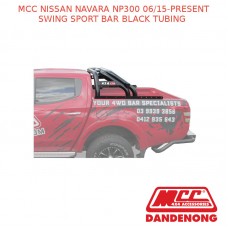 MCC SWING SPORT BAR BLACK TUBING FITS NISSAN NAVARA NP300 (06/15-PRESENT)