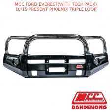 MCC PHOENIX BULLBAR STAINLESS 3 LOOP FITS FORD EVEREST (W/ TECH PACK)(10/15-ON)