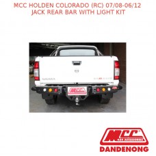 MCC JACK REAR BAR WITH LIGHT KIT FITS HOLDEN COLORADO (RC) (07/08-06/12)