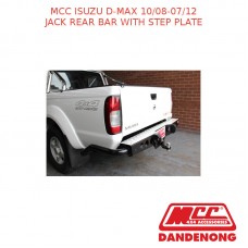 MCC JACK REAR BAR WITH STEP PLATE FITS ISUZU D-MAX (10/08-07/12)