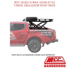MCC BULLBAR T-RACK 185x125CM ROOF RACK FITS ISUZU D-MAX (10/08-07/12)