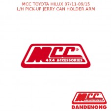 MCC BULLBAR L/H PICK-UP JERRY CAN HOLDER ARM SUIT TOYOTA HILUX (07/2011-09/2015)
