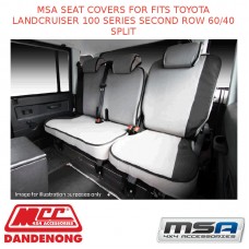 MSA SEAT COVERS FITS TOYOTA LANDCRUISER 100 SERIES SECOND ROW 60/40 SPLIT